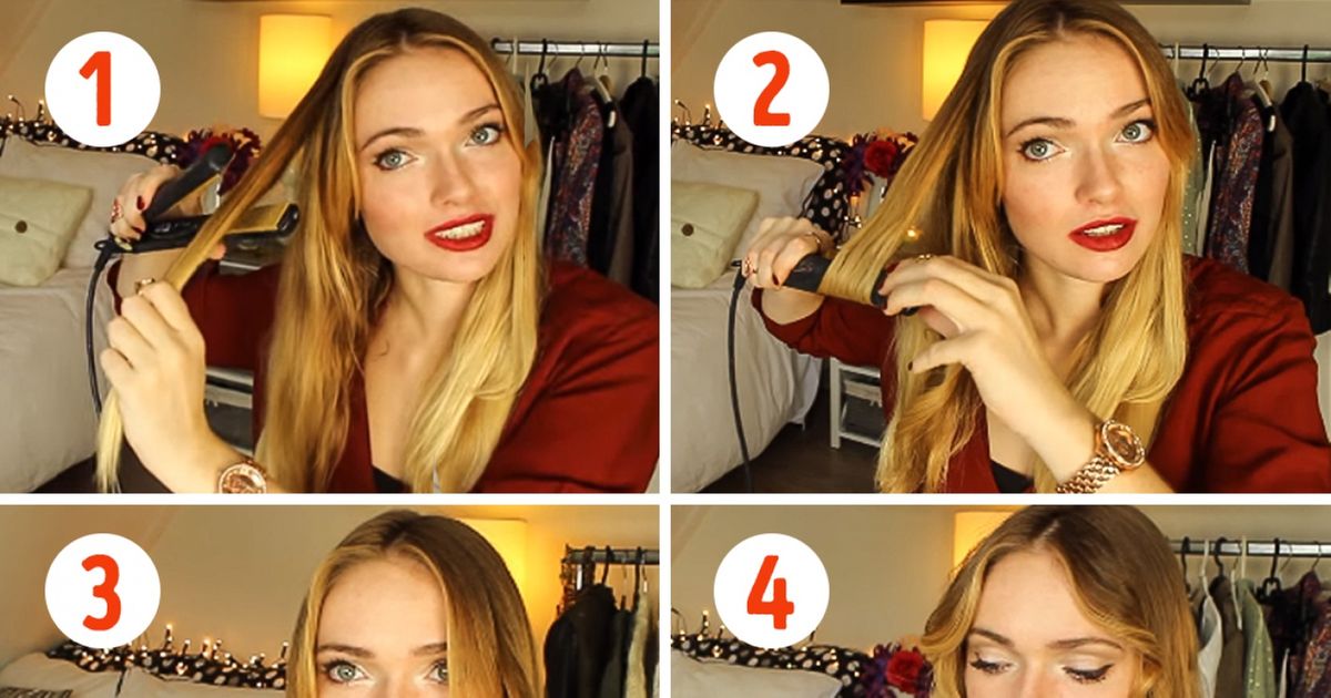 10 brilliant ways to curl ends of hair with straighteners